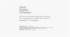 Desktop Screenshot of dhdemerson.com